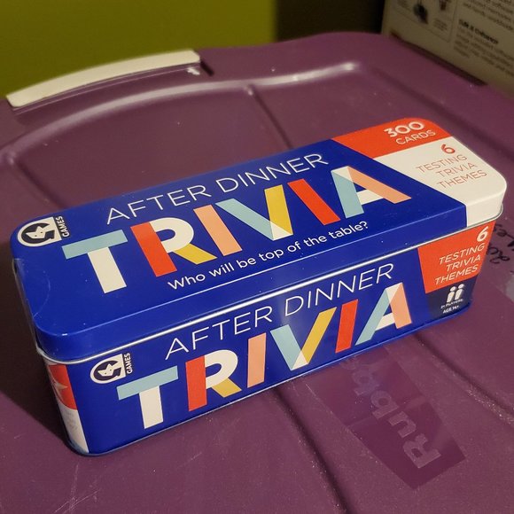 Ginger Fox After Dinner Trivia Game for The Family - Includes 6 Classic Trivia - Picture 6 of 10
